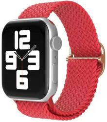 Apple Watch 4-6, SE, SE (2022) (42 / 44 mm) / Watch 7-9 (45 mm) / Watch Ultra 1-2 (49 mm), textíl pótszíj, körpánt, szőtt stílusú, Xprotector, piros
