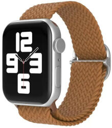 Apple Watch 4-6, SE, SE (2022) (42 / 44 mm) / Watch 7-9 (45 mm) / Watch Ultra 1-2 (49 mm), textíl pótszíj, körpánt, szőtt stílusú, Xprotector, barna - tok-shop