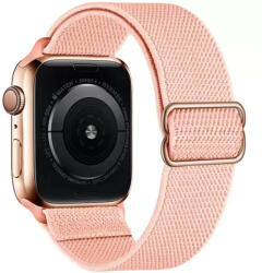 Apple Watch 4-6, SE, SE (2022) (42 / 44 mm) / Watch 7-9 (45 mm) / Watch Ultra 1-2 (49 mm), textíl pótszíj, körpánt, Xprotector, rózsaszín - tok-shop