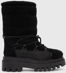 Calvin Klein Jeans hócipő FLATFORM SNOW BOOT SHERPA WN fekete, YW0YW01195 - fekete Női 37