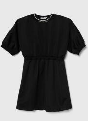 Calvin Klein Jeans gyerek ruha fekete, mini, harang alakú - fekete 128 - answear - 23 990 Ft