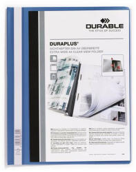 DURABLE Gyorsfűző, A4, széles, panorámás, DURABLE "DURAPLUS®", kék (DB257906) - fapadospatron