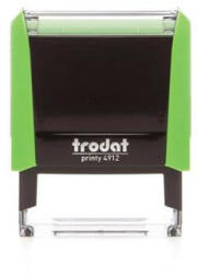TRODAT Bélyegző, TRODAT "Printy 4912", világoszöld ház, fekete párnával (IT4912VZ) - fapadospatron