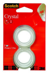 3M Ragasztószalag, 19 mm x 7, 5 m, 3M SCOTCH "Crystal (LPM61975R2) - fapadospatron