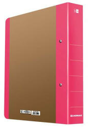 DONAU Gyűrűs könyv, 2 gyűrű, D alakú, 50 mm, A4, karton, DONAU "Life", neon rózsaszín (D3835R) - fapadospatron