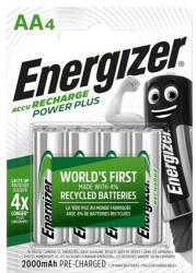 Energizer Tölthető elem, AA ceruza, 4x2000 mAh, ENERGIZER "Power Plus (EA638622) - fapadospatron