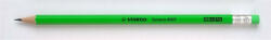 STABILO Grafitceruza radírral, HB, hatszögletű, STABILO "Swano Neon", zöld (TST4907Z) - fapadospatron