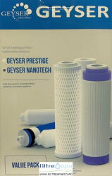 Geyser Cartuse osmoza inversa Set cartuse filtrare osmoza Nanotech