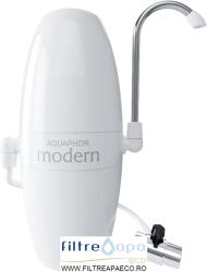 Geyser Filtru de apa potabila Aquaphor Modern 2, montare pe chiuveta, capacitate filtrare 4000 l, Alb