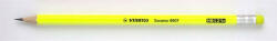 STABILO Grafitceruza radírral, HB, hatszögletű, STABILO "Swano Neon", sárga (TST4907S) - fapadospatron