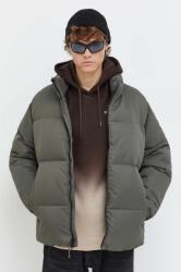 Abercrombie & Fitch rövid kabát férfi, zöld, téli, oversize - zöld XL - answear - 34 990 Ft