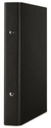 DONAU Gyűrűs könyv, 2 gyűrű, 30 mm, A5, PP/karton, DONAU, fekete (D3718FK)