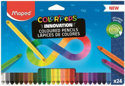 Maped Színes ceruza készlet, háromszögletű, MAPED "Color'Peps INFINITY", 24 különböző szín (IMA861601)