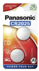 Panasonic Gombelem, CR2025, 2 db, PANASONIC (PECR2025) - fapadospatron