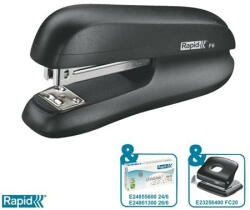 Rapid Tűzőgép, 24/6, 26/6, 20 lap, RAPID "F6", fekete (E5000268) - fapadospatron
