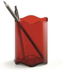 DURABLE Írószertartó, műanyag, DURABLE, "Trend", áttetsző piros (DB1701235003) - fapadospatron