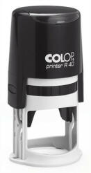 COLOP Bélyegző, kör, COLOP "Printer R 40", fekete cserepárnával (IC1034000) - fapadospatron