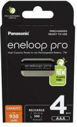 Panasonic Tölthető elem, AAA mikro, 4x930 mAh Ni-MH, PANASONIC "Eneloop Pro" 4 db (ELAKU21)