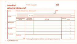 Victoria Paper Nyomtatvány, bevételi pénztárbizonylat, 25x3, VICTORIA PAPER "B. 318-102", 10 tömb/csomag 250 garn (NVB318102AV)
