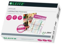 LEITZ Meleglamináló fólia, 125 mikron, A7, fényes, LEITZ "iLam" 100 db (E33805)