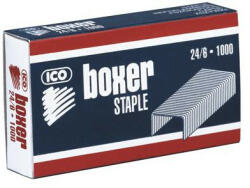 BOXER Tűzőkapocs, 24/6, horganyzott, BOXER 1000 db (BOX246H)