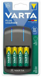 VARTA Elemtöltő, AA/AAA, 4x2100 mAh AA, VARTA "Plug" 1 db (VTLT21)