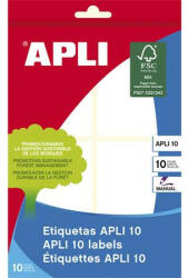 APLI Etikett, 50x70 mm, kézzel írható, kerekített sarkú, APLI, 40 etikett/csomag (LCA1657) - fapadospatron