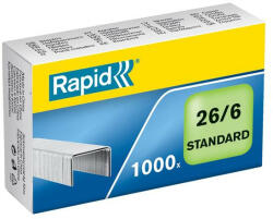 RAPID Tűzőkapocs, 26/6, horganyzott, RAPID "Standard (E24861300) - fapadospatron
