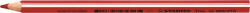 STABILO Színes ceruza, háromszögletű, vastag, STABILO "Trio thick", piros (TST203P) - fapadospatron