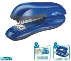 Rapid Tűzőgép, 24/6, 30 lap, RAPID "F16 Fashion", vízkék (E23810502) - fapadospatron