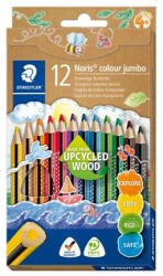 STAEDTLER Színes ceruza készlet, háromszögletű, STAEDTLER "Noris® colour jumbo 188", 12 különböző szín (TS188C12) - fapadospatron