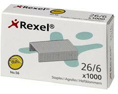 Rexel Tűzőkapocs, 26/6, REXEL "No. 56" 1000 db (IGTR06131)
