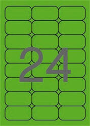 APLI Etikett, 64x33, 9 mm, színes, kerekített sarkú, APLI, neon zöld, 480 etikett/csomag (LCA2873) - fapadospatron