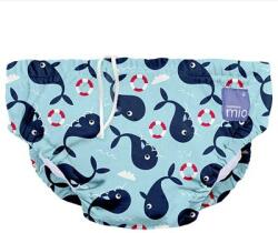 Bambino Mio Textil úszópelenka kék bálna 'S' (5-7 kg)