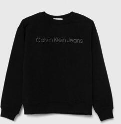Calvin Klein gyerek felső fekete, nyomott mintás - fekete 140 - answear - 22 990 Ft