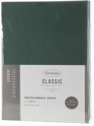 EUROFIRANY Jersey3 pamut gumis lepedő Sötétzöld 140x200 cm +30 cm - homeandstyle - 7 925 Ft