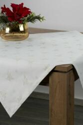 Eurofirany Karácsonyi asztalterítő jacquard anyagból angyalos mintával Krémszín 85x85 cm