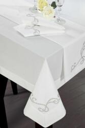 Eurofirany Nadia exkluzív asztalterítő Fehér 150x220 cm