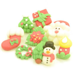 Cake-Masters cukor dekoráció - Karácsonyi dekoráció - 8 darab