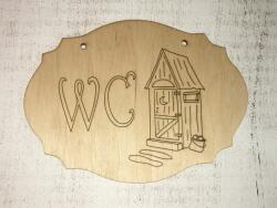  Natúr fa - "WC" rajzos tábla