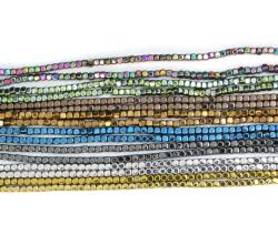  Hematit Multicolor Cub 2x2 mm - Margele Pietre Semipretioase pentru Bijuterii - concepttropic - 12,00 RON