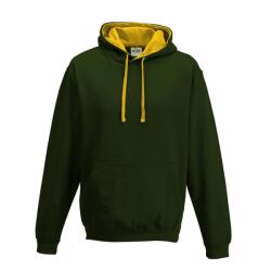 Just Hoods AWJH003 kapucnis pulóver, Forest Green/Gold R (awjh003fo-go-R)