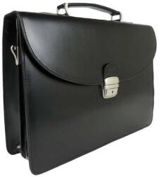 Blázek és Anni fekete klasszikus elegáns merevfalú női üzleti táska 38*26 cm