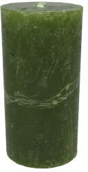 GYD Gyertya rusztikus adventi oliva zöld színű 4 cm X 8 cm, 4db/csomag