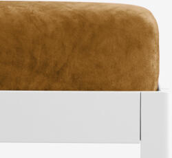 Goldea cearceaf de pat din micropluș cu elastic - scorţişoară 180 x 200 cm