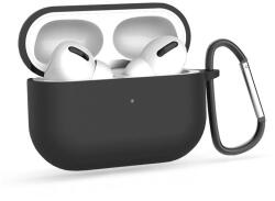 Haffner Szilikon védőtok Apple AirPods Pro 1/2 fülhallgatóhoz - fekete - ECO csomagolás (FN0421) - mall