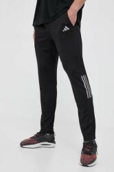 Adidas futónadrág Own the Run fekete, nyomott mintás, HN0806 - fekete XXL