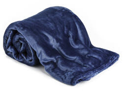 4-Home Pătură XXL / Cuvertură de pat, albastru închis, 200 x 220 cm