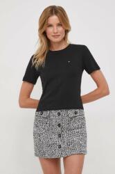 Tommy Hilfiger pamut póló női, fekete - fekete XL - answear - 13 990 Ft