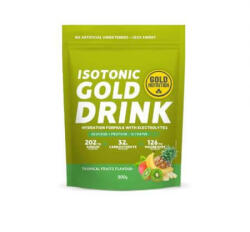  Pulbere pentru bautura izotonica cu aroma de fructe tropicale Gold Drink, 500 g, Gold Nutrition